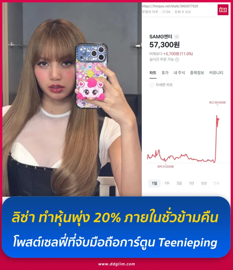 ภาพถ่ายดีดี เรื่องราวไอดอลในไทยและต่างประเทศ 9 ลิซ่าาาาาาาา เธอทำให้หุ้น SAMG web